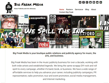 Tablet Screenshot of bigfreakmedia.com